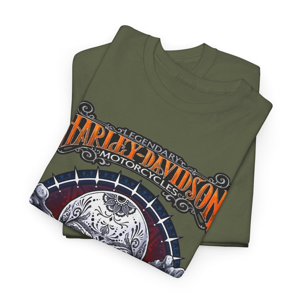Harley-Davidson Skull Logo Cotton T‑Shirt