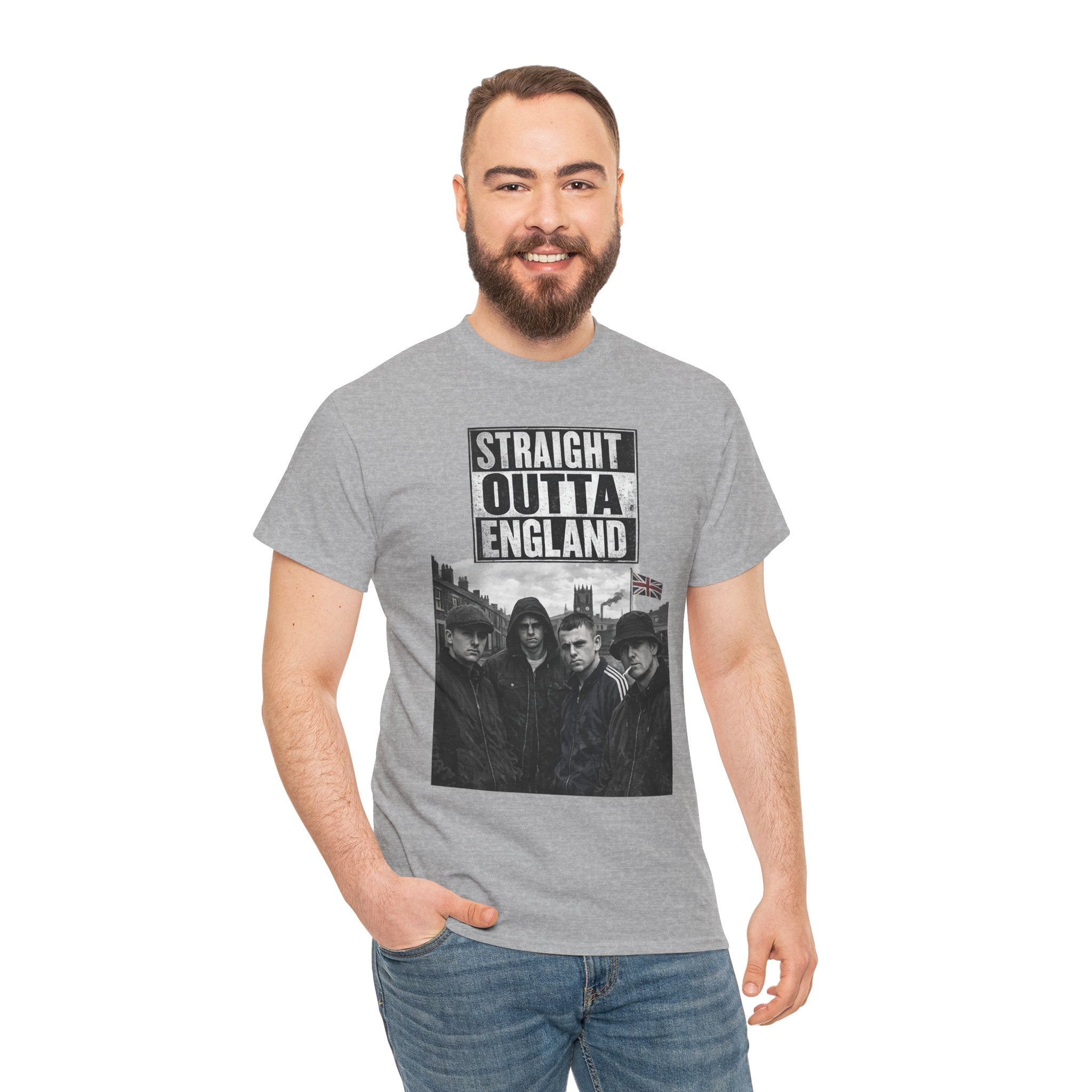 Straight Outta England T-Shirt — Retro Band Photo Tee