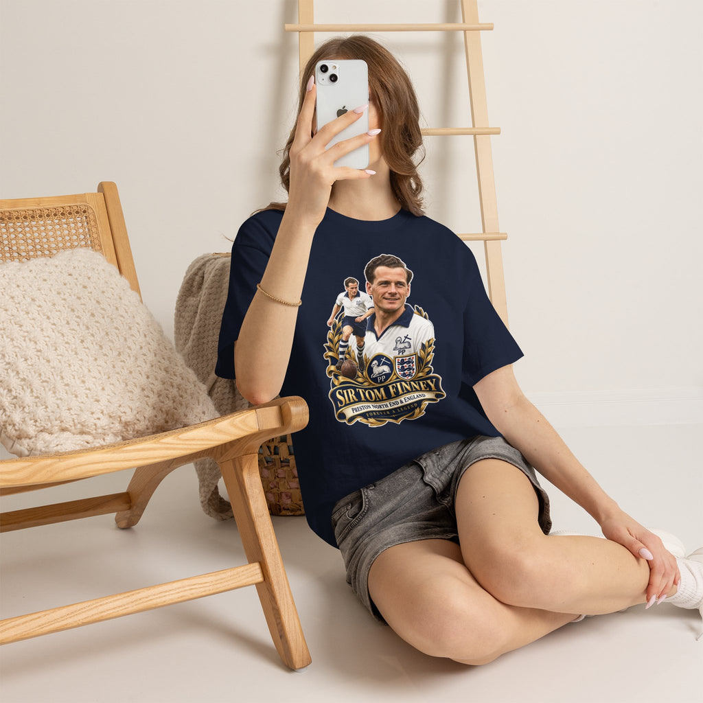 Sir Tom Finney Tribute T-Shirt – Vintage Preston North End & England Football Tee
