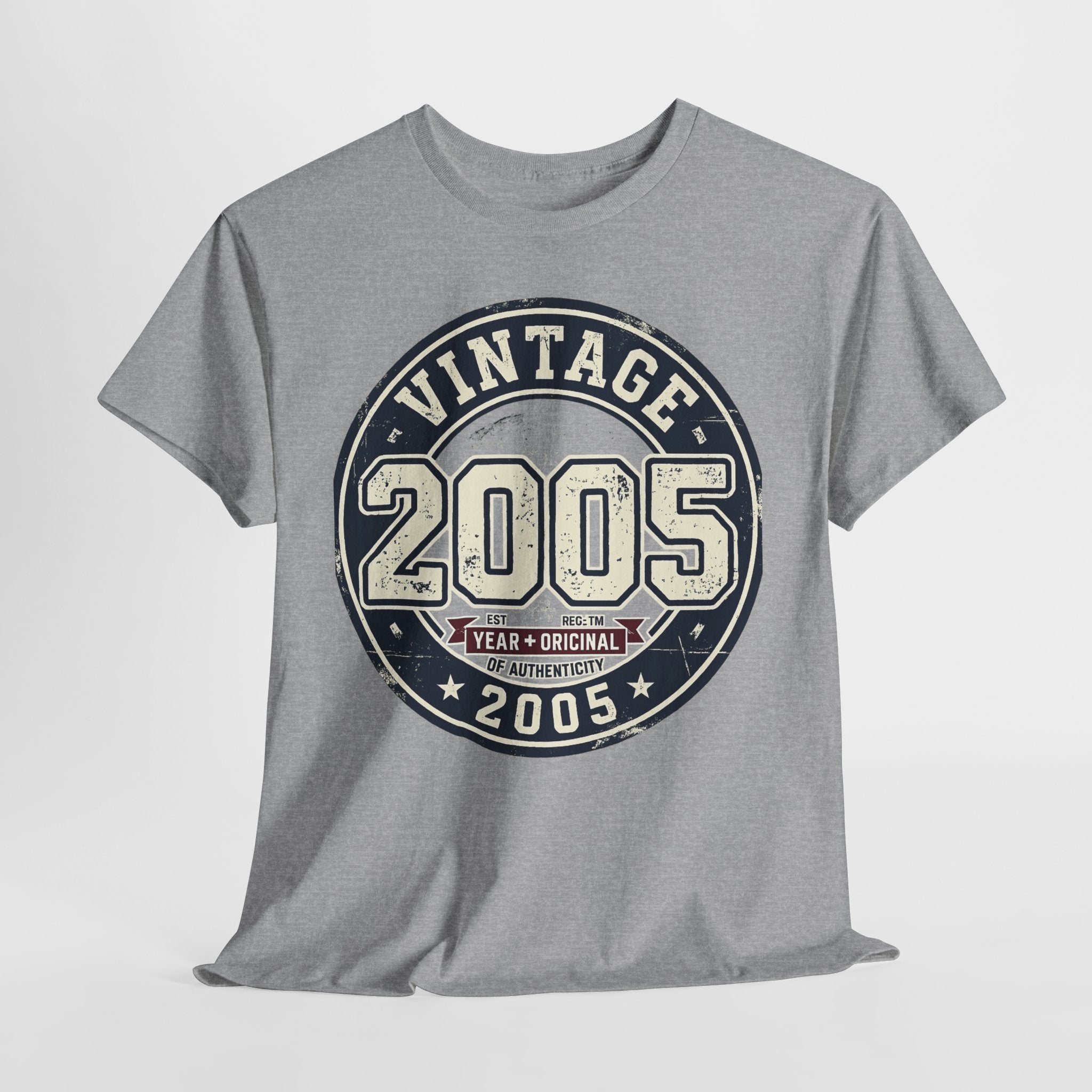 Vintage 2005 T-Shirt — Retro Birth Year Graphic Tee