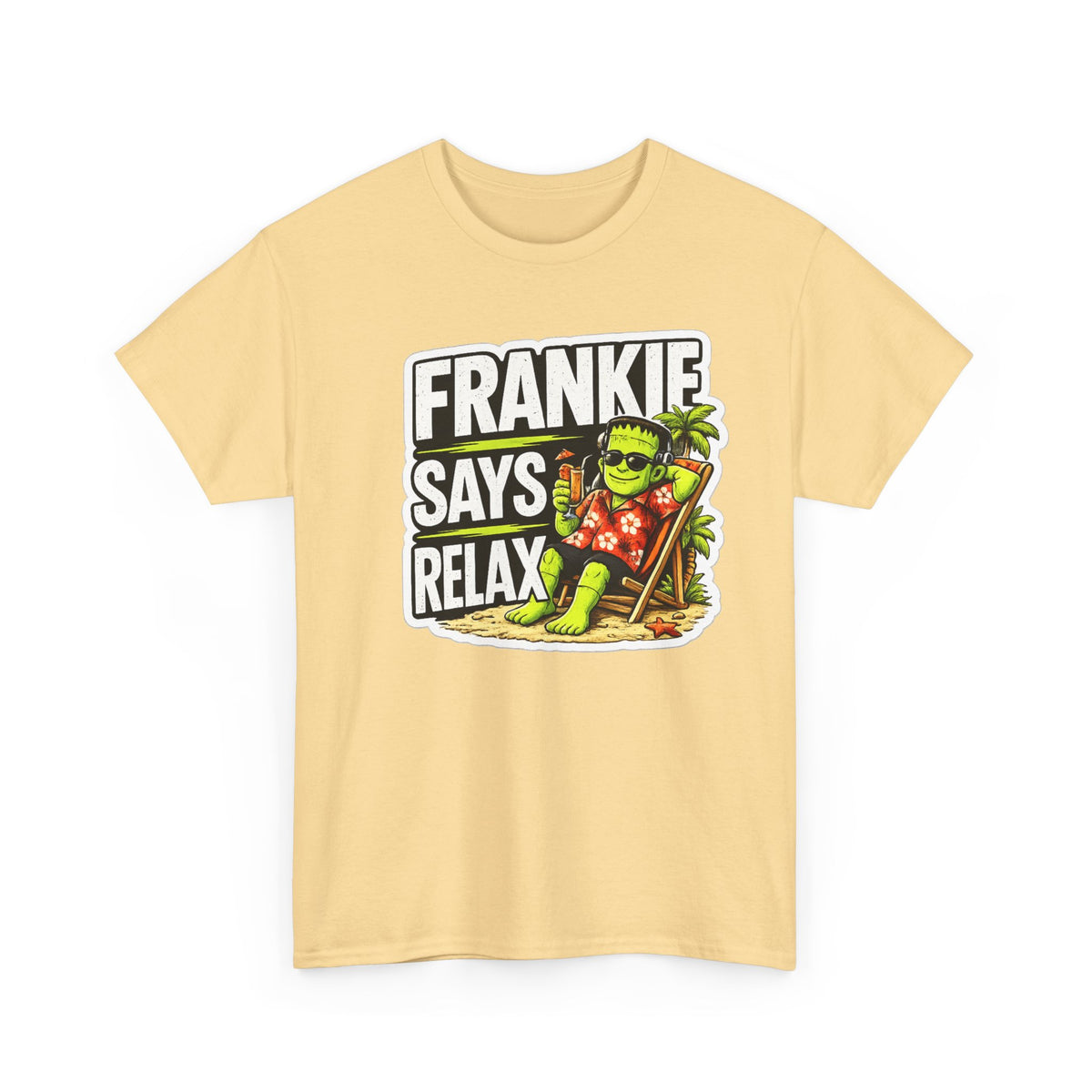 Frankie Says Relax Funny Graphic Cotton T-Shirt