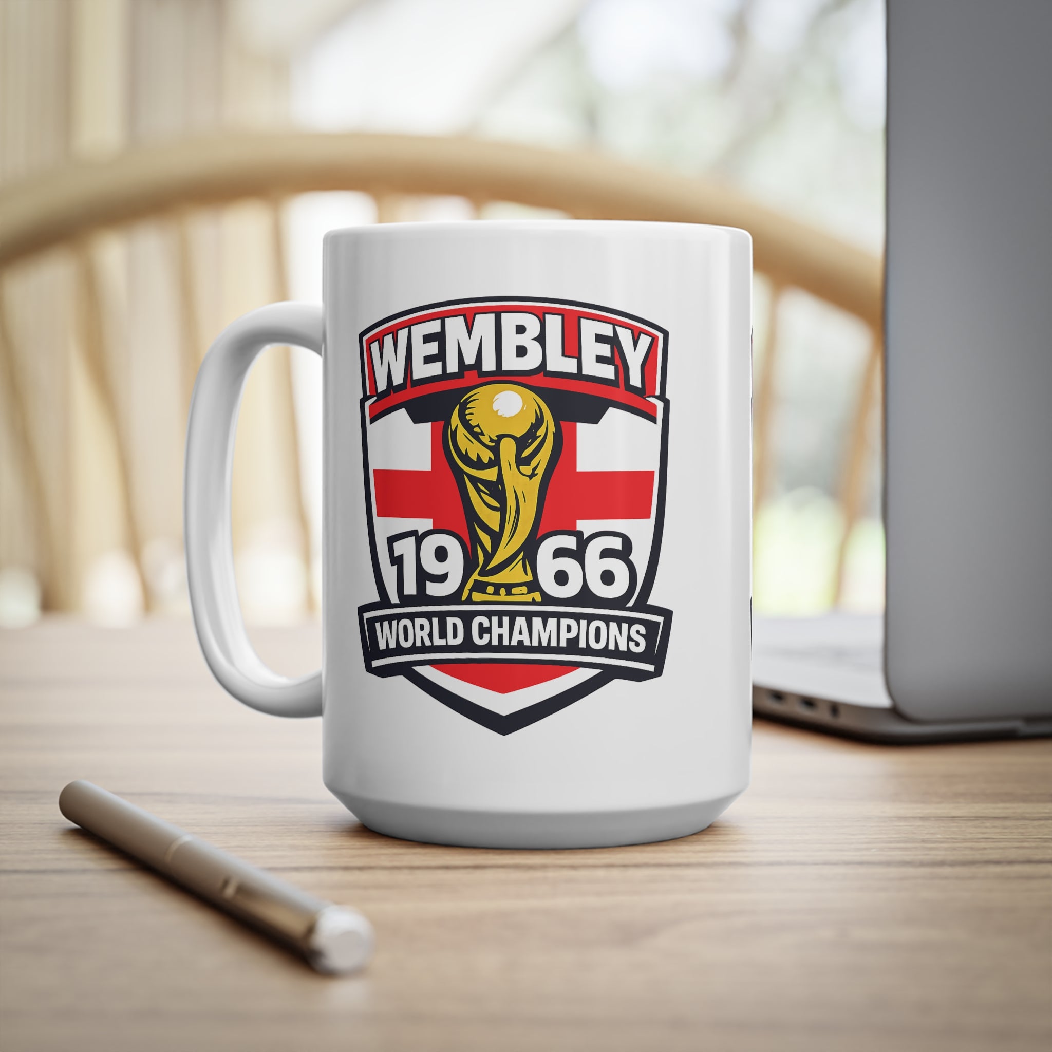 England Wembley 1966 World Champions Ceramic Coffee Cup (11oz & 15oz)