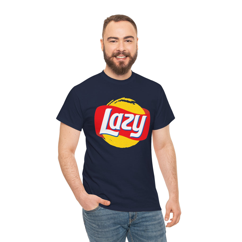 Lazy Logo T‑Shirt — Retro Snack-Inspired Graphic Tee