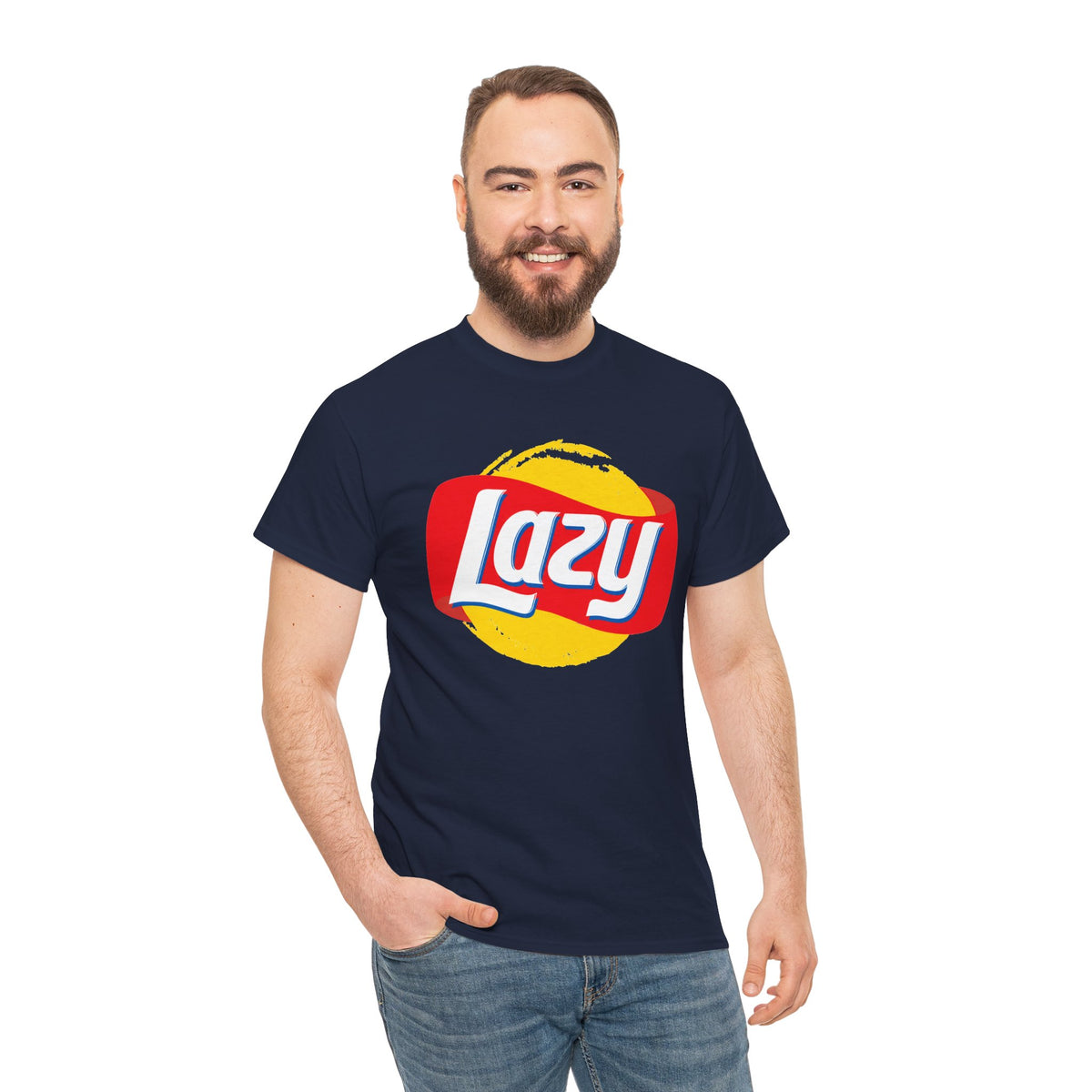 Lazy Logo T‑Shirt — Retro Snack-Inspired Graphic Tee