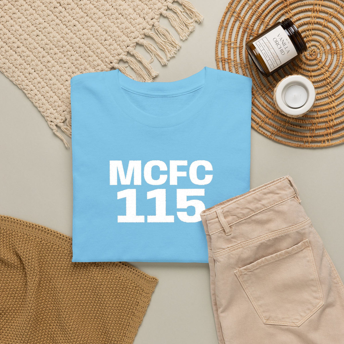 MCFC 115 T-Shirt — Vintage Football Club Number Tee