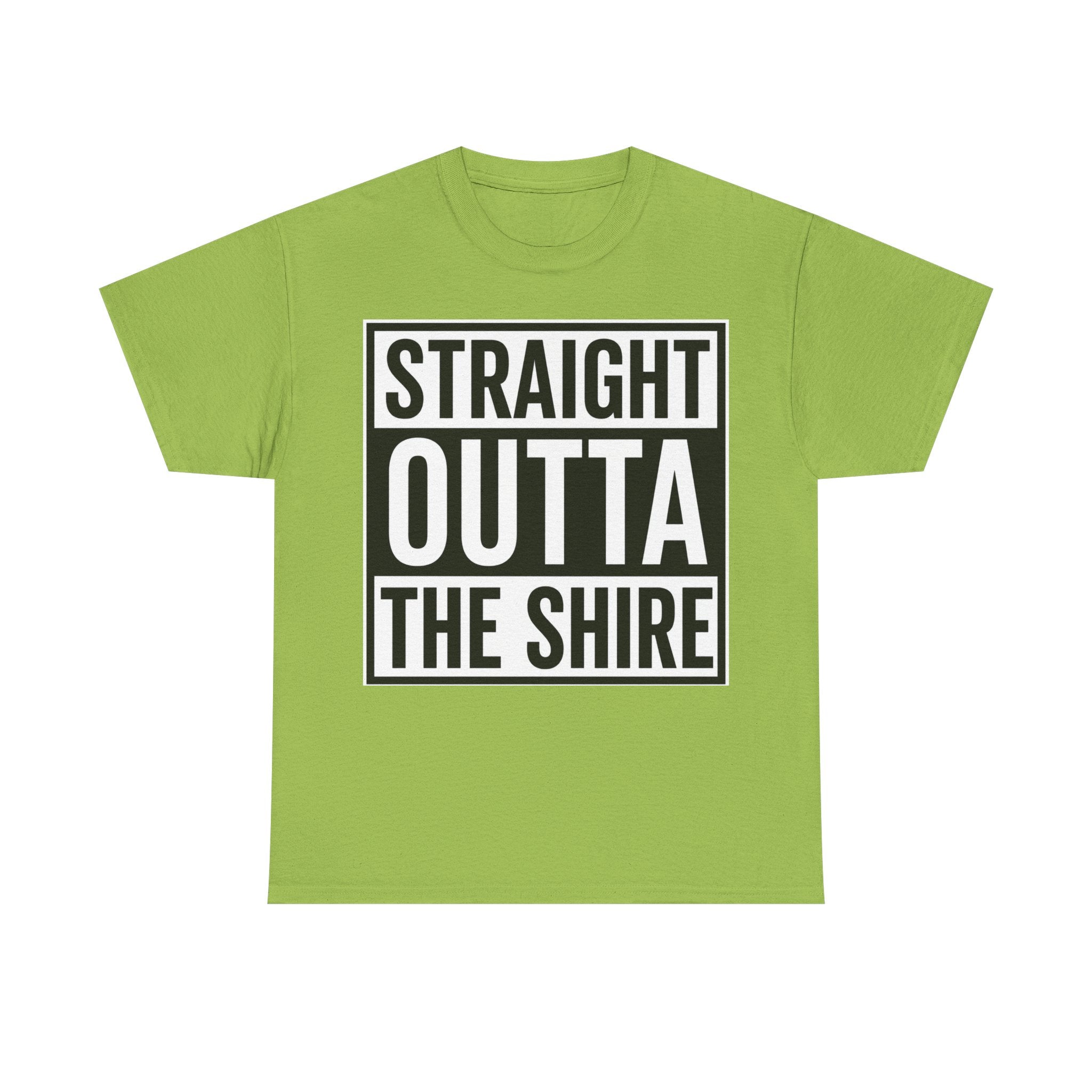 T-Shirt — "Straight Outta The Shire" Funny Hobbit Travel Tee