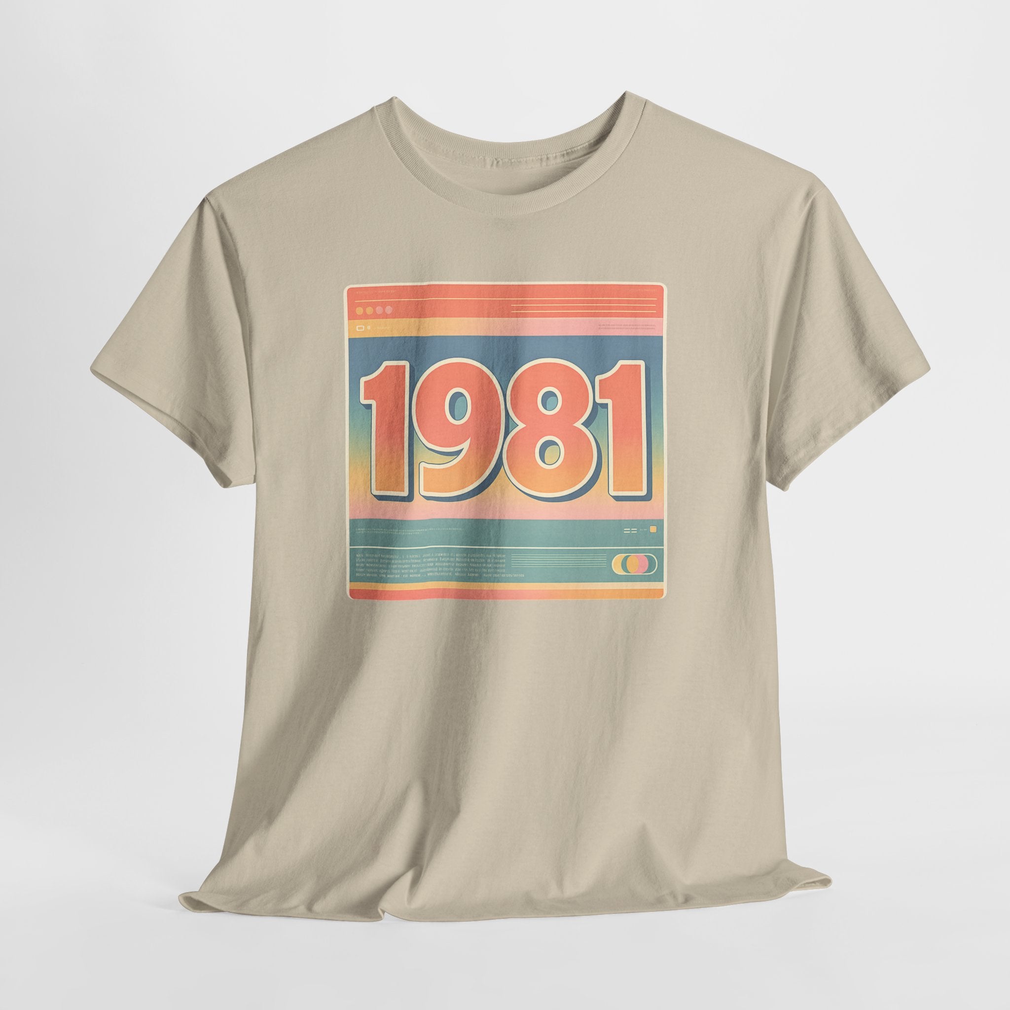 Vintage 1981 Retro Tee — 40th Birthday Gift Shirt