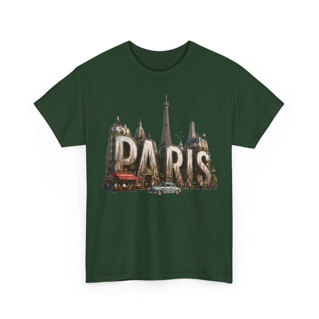 Paris Vintage Landmark T-Shirt — Eiffel Tower Retro Travel Tee