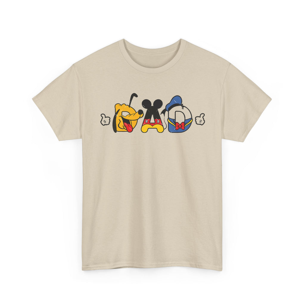 Disney Dad Character Graphic Tee — Playful Colorful Character Icons T-Shirt