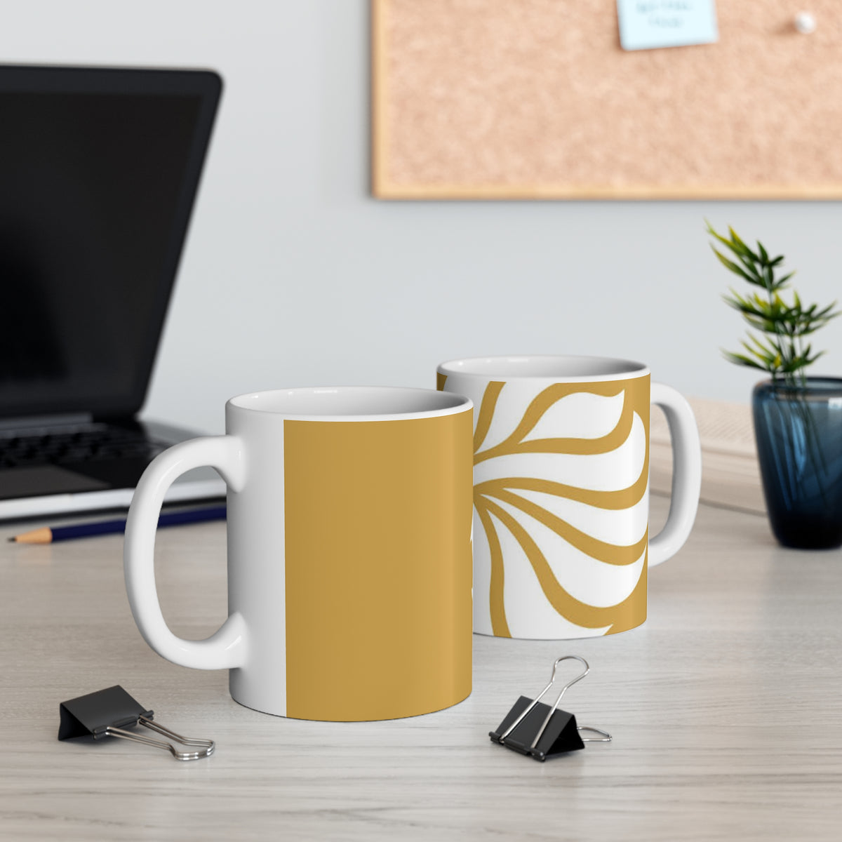 Team GB Gold Fleur-de-Lis Ceramic Mug — 11oz & 15oz Classic Coffee Cup