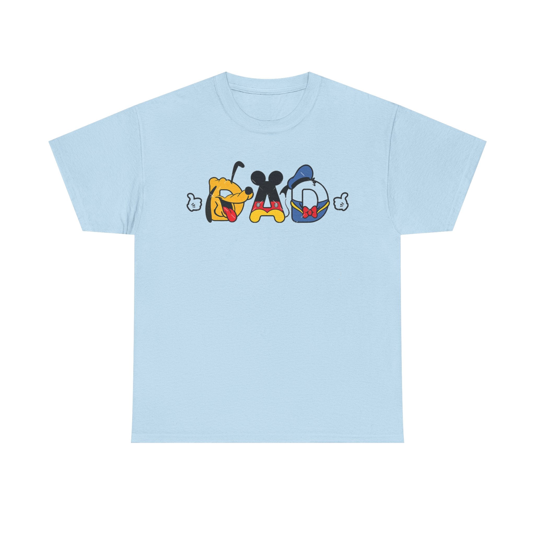 Disney Dad Character Graphic Tee — Playful Colorful Character Icons T-Shirt
