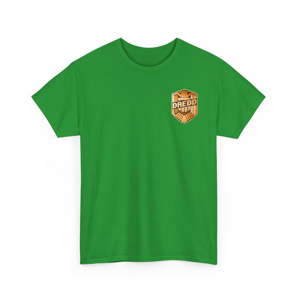 Dredd Shield Badge T-Shirt — Retro Law Enforcement Logo Tee