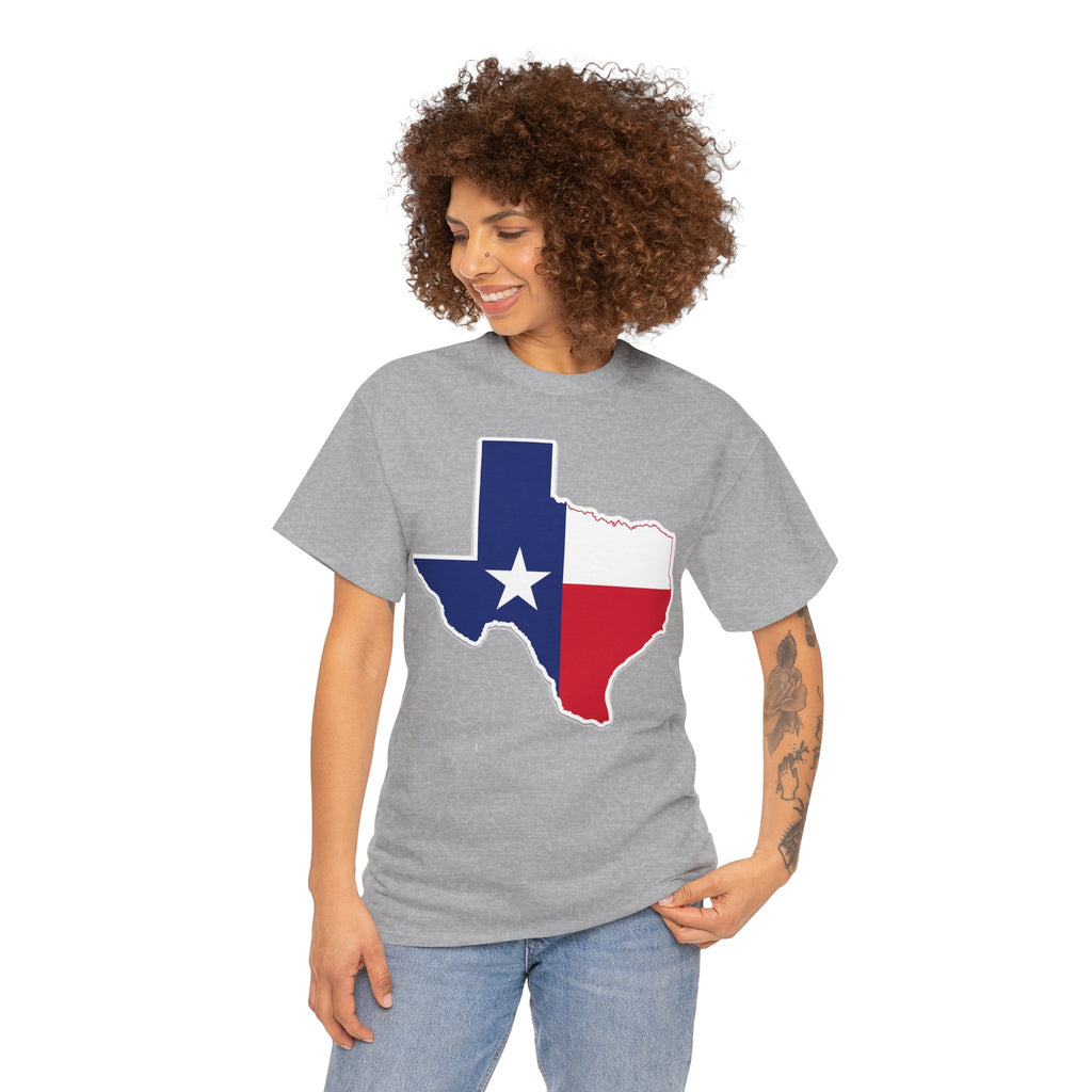 Texas Flag Outline T-Shirt — Lone Star State Pride Tee
