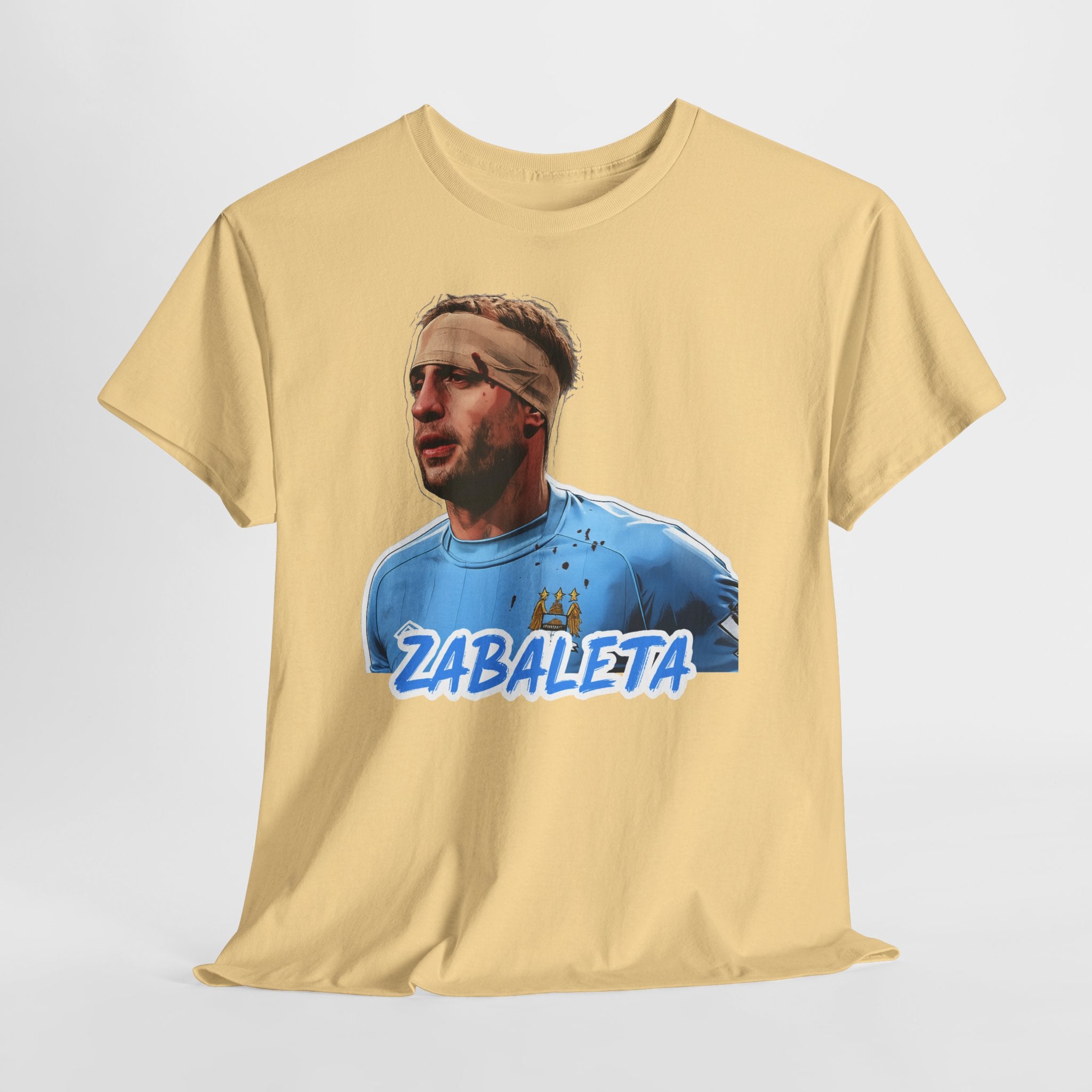 Zabaleta Manchester City Fan Tee — Retro Player Portrait Soccer T‑Shirt