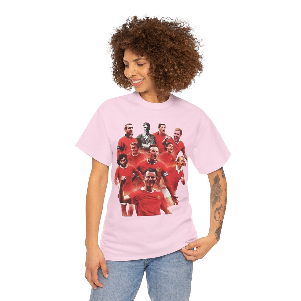 Manchester United Legends T‑Shirt — Retro Team Collage Football Tee