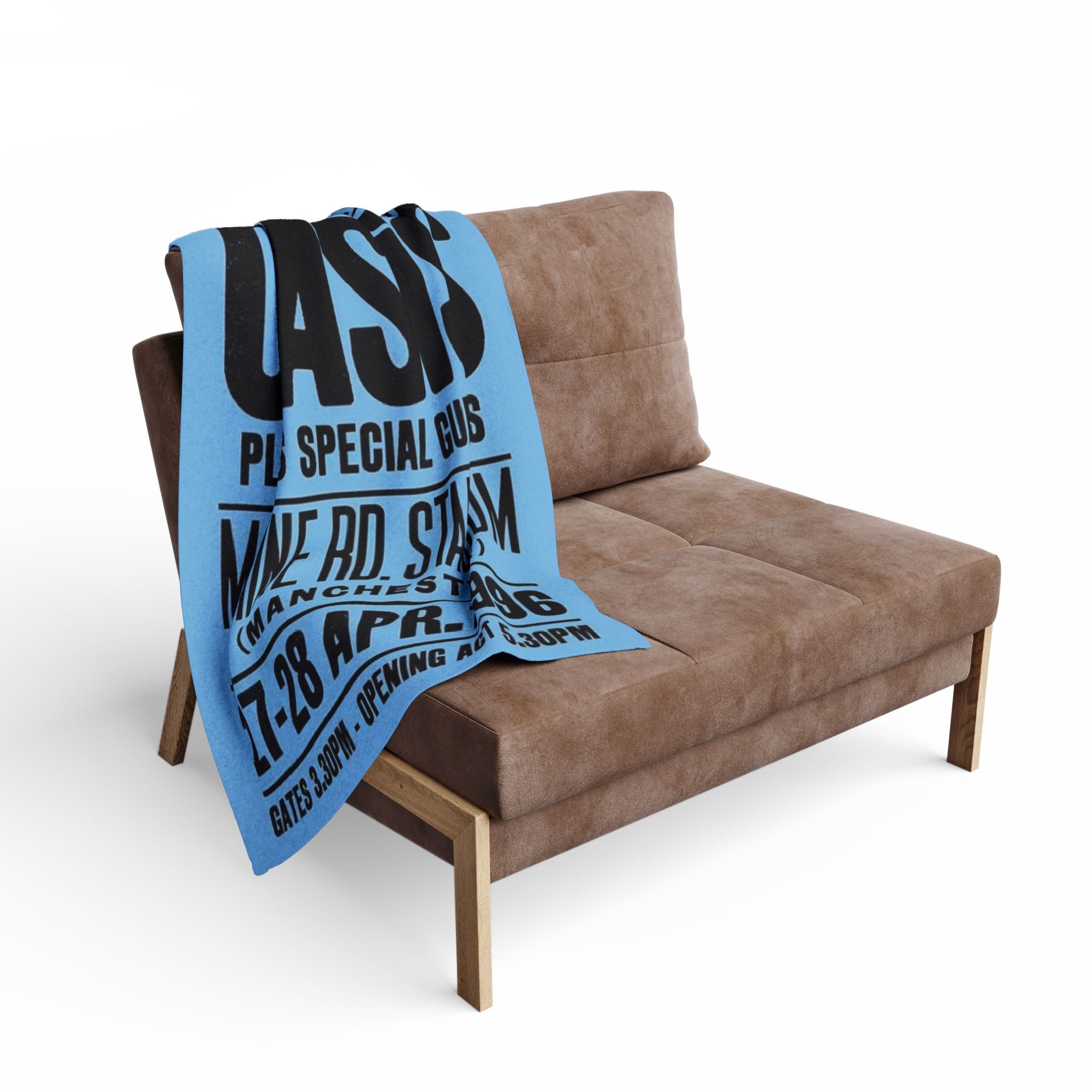 Oasis 1996 Maine Road Concert Poster Arctic Fleece Blanket