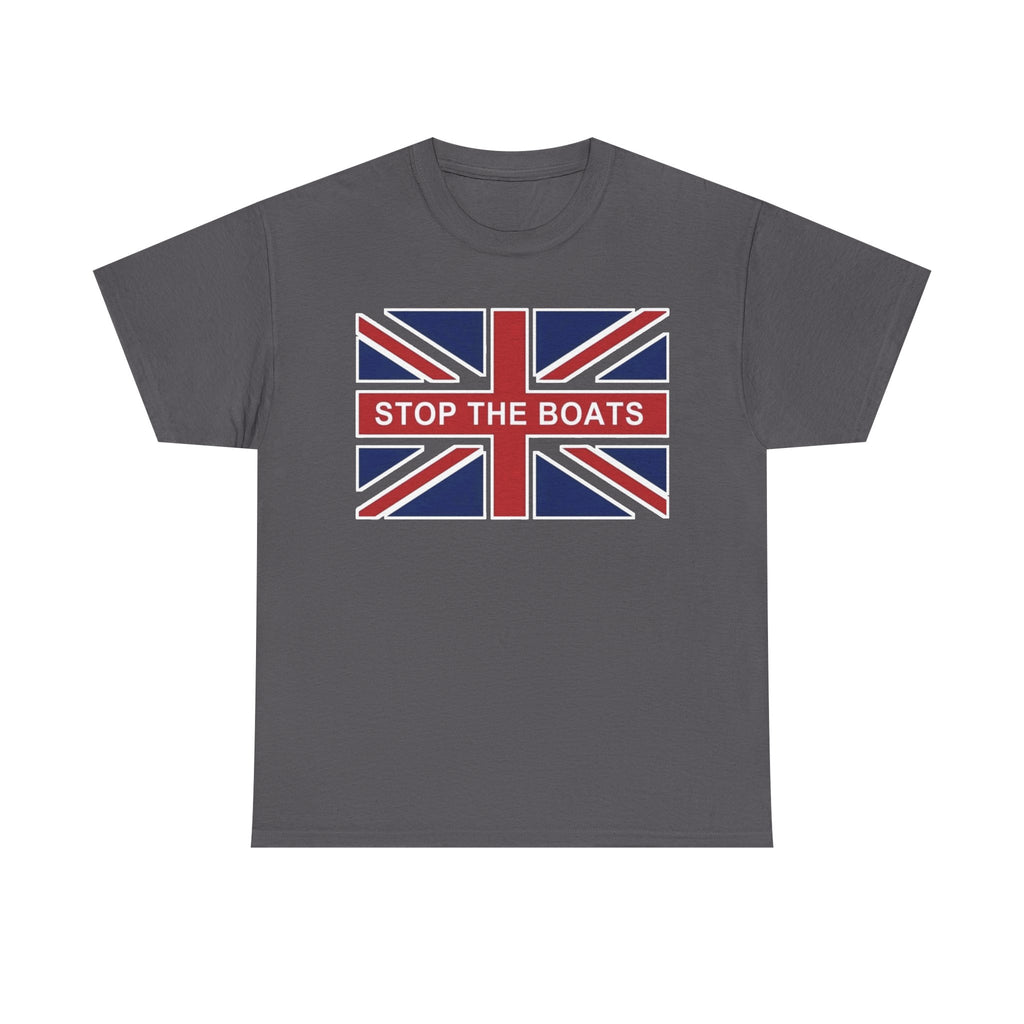 Union Jack "Stop The Boats" Political Statement Tee / T-Shirt