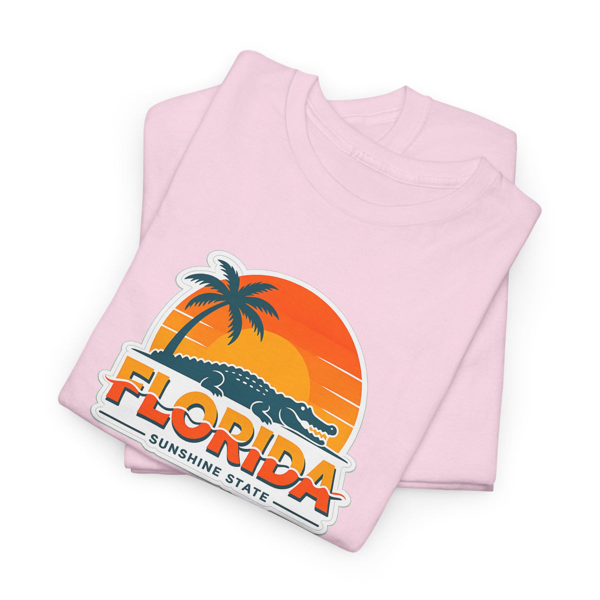 Florida Sunshine State T-Shirt — Retro Palm Sunset Graphic Tee