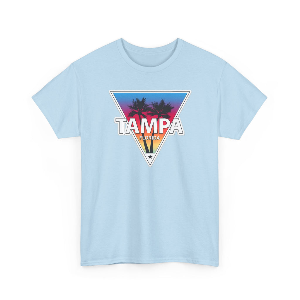 Tampa Retro Sunset Cotton T-Shirt
