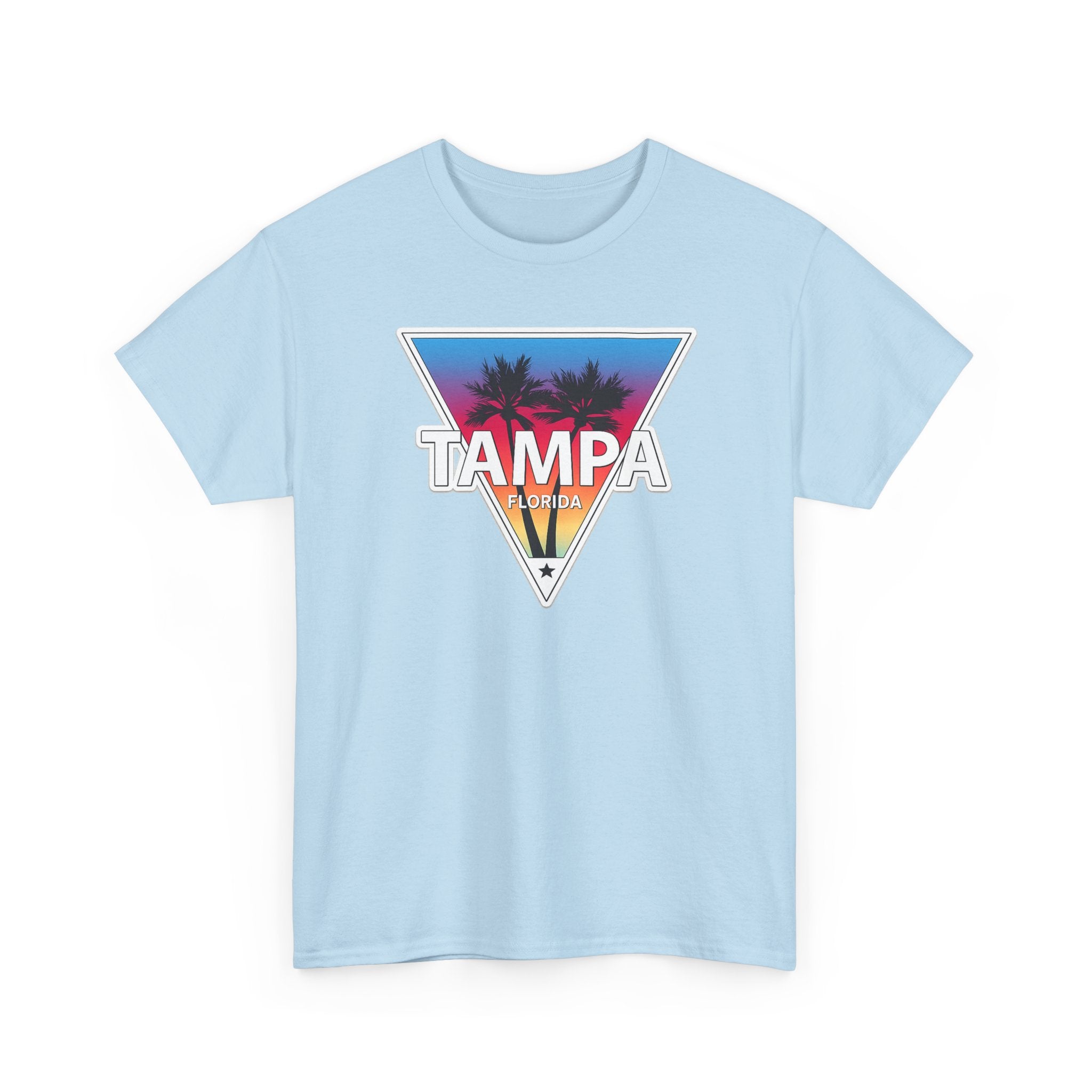 Tampa Retro Sunset Cotton T-Shirt