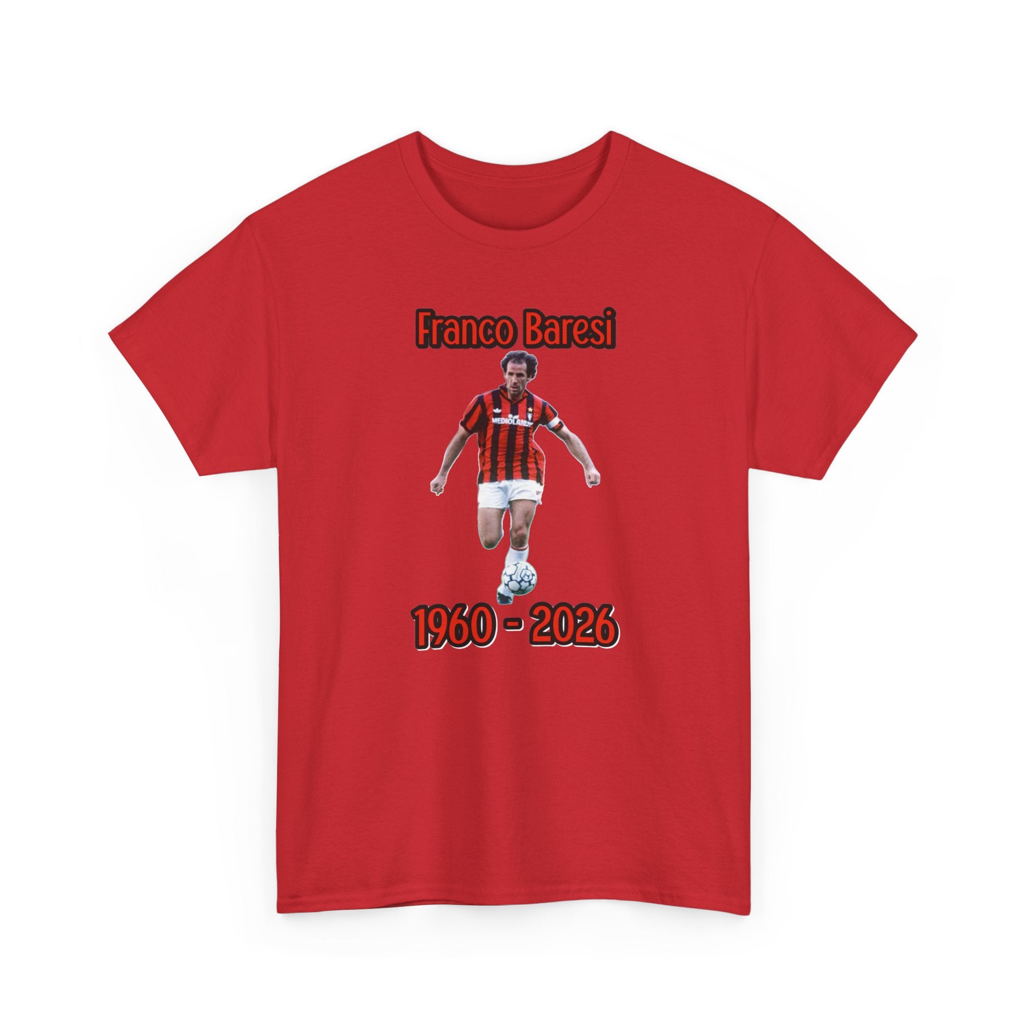 Franco Baresi 1960–2023 Memorial Soccer Tribute Tee