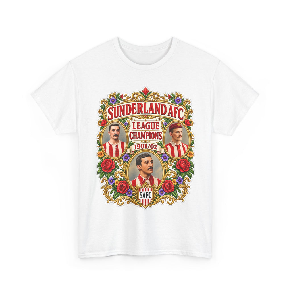 Sunderland AFC League Champions 1901-02 Cotton T-Shirt