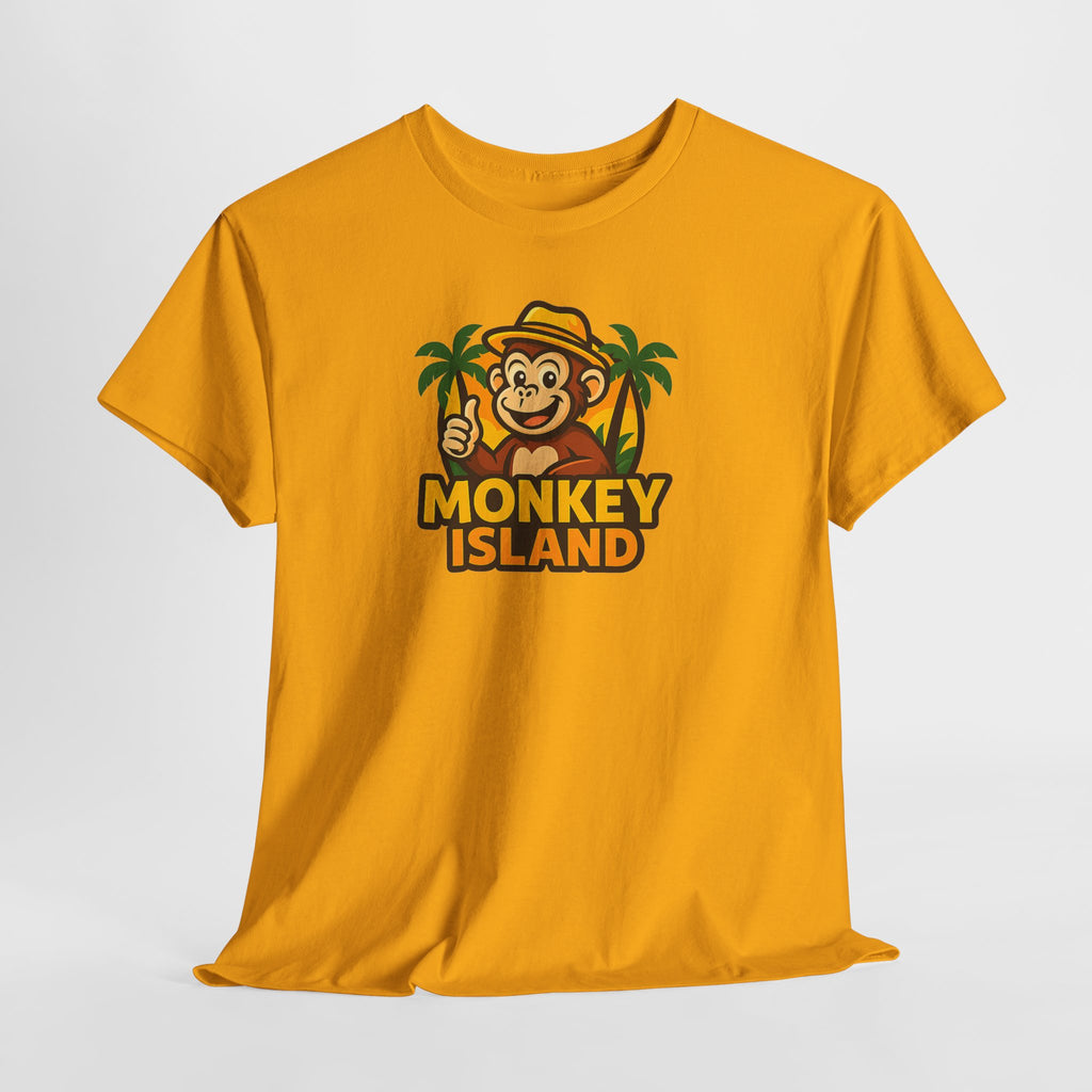 Monkey Island T-Shirt — Cute Tropical Monkey Logo Tee