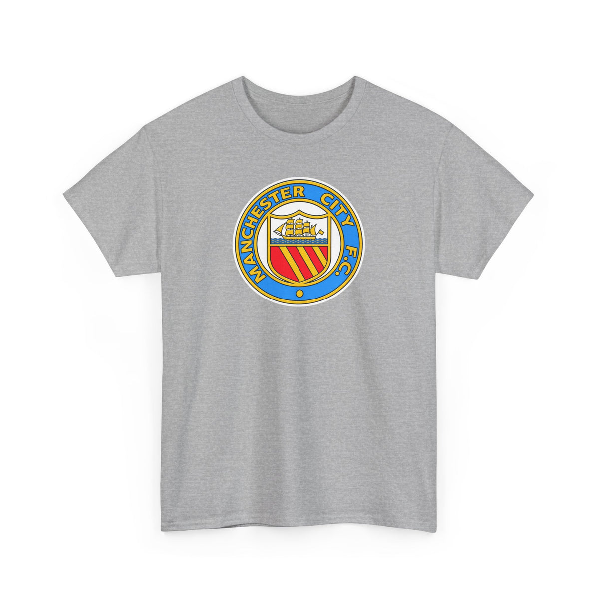 Manchester City Retro Crest Cotton T-Shirt