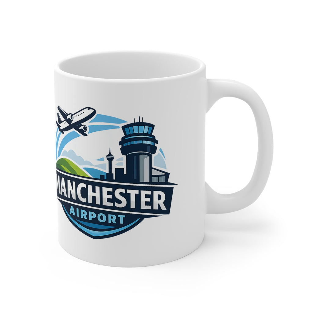 Manchester Airport Ceramic Coffee Mug — 11oz & 15oz Traveller Souvenir
