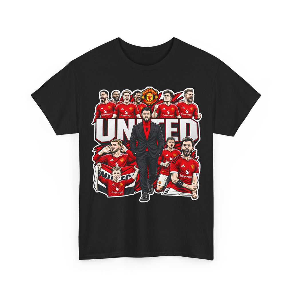 Manchester United Squad Graphic Tee — "UNITED" Football Fans T-Shirt