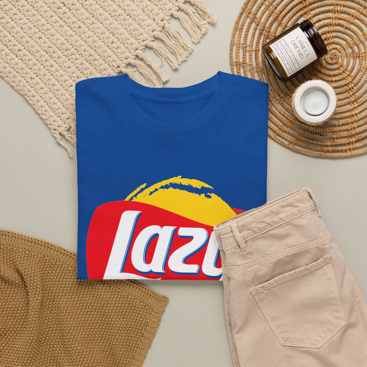 Lazy Logo T‑Shirt — Retro Snack-Inspired Graphic Tee