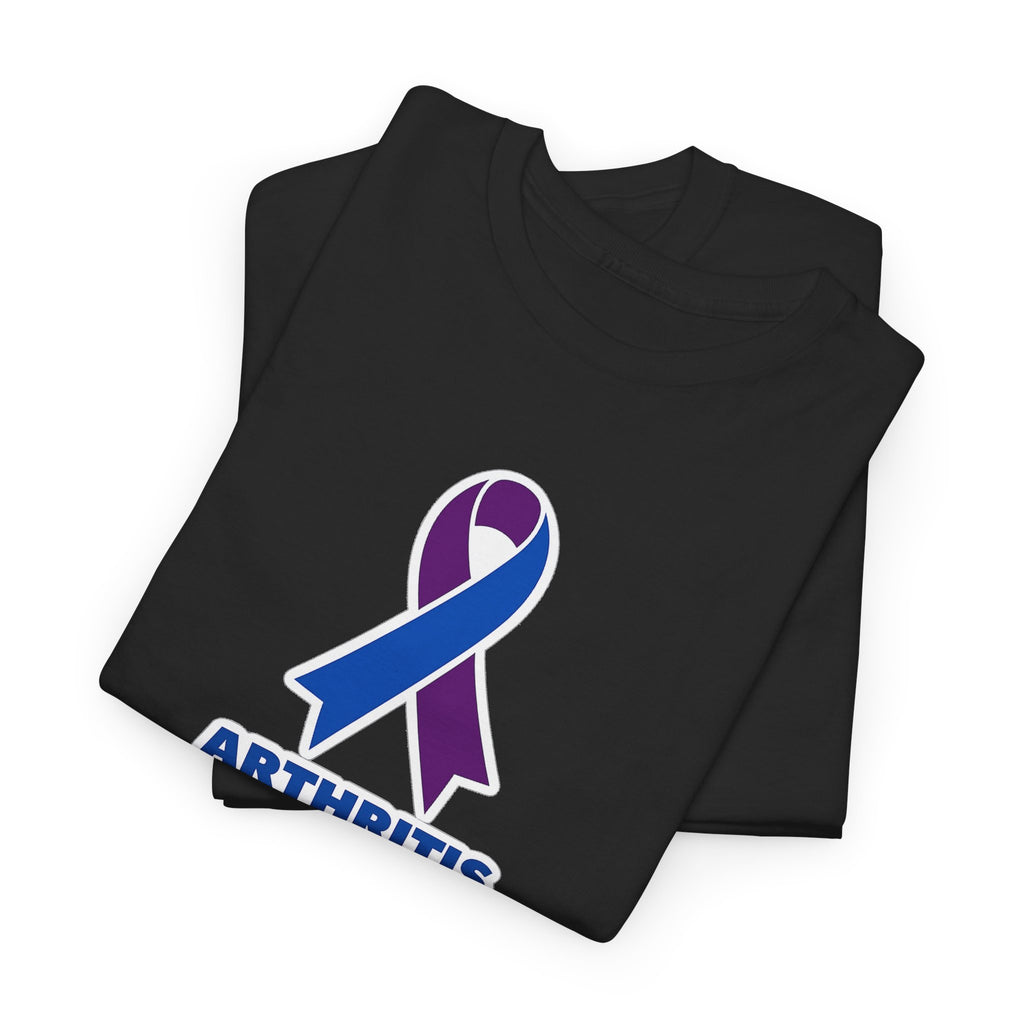 Arthritis Sucks Awareness T-Shirt — Purple & Blue Ribbon Support Tee