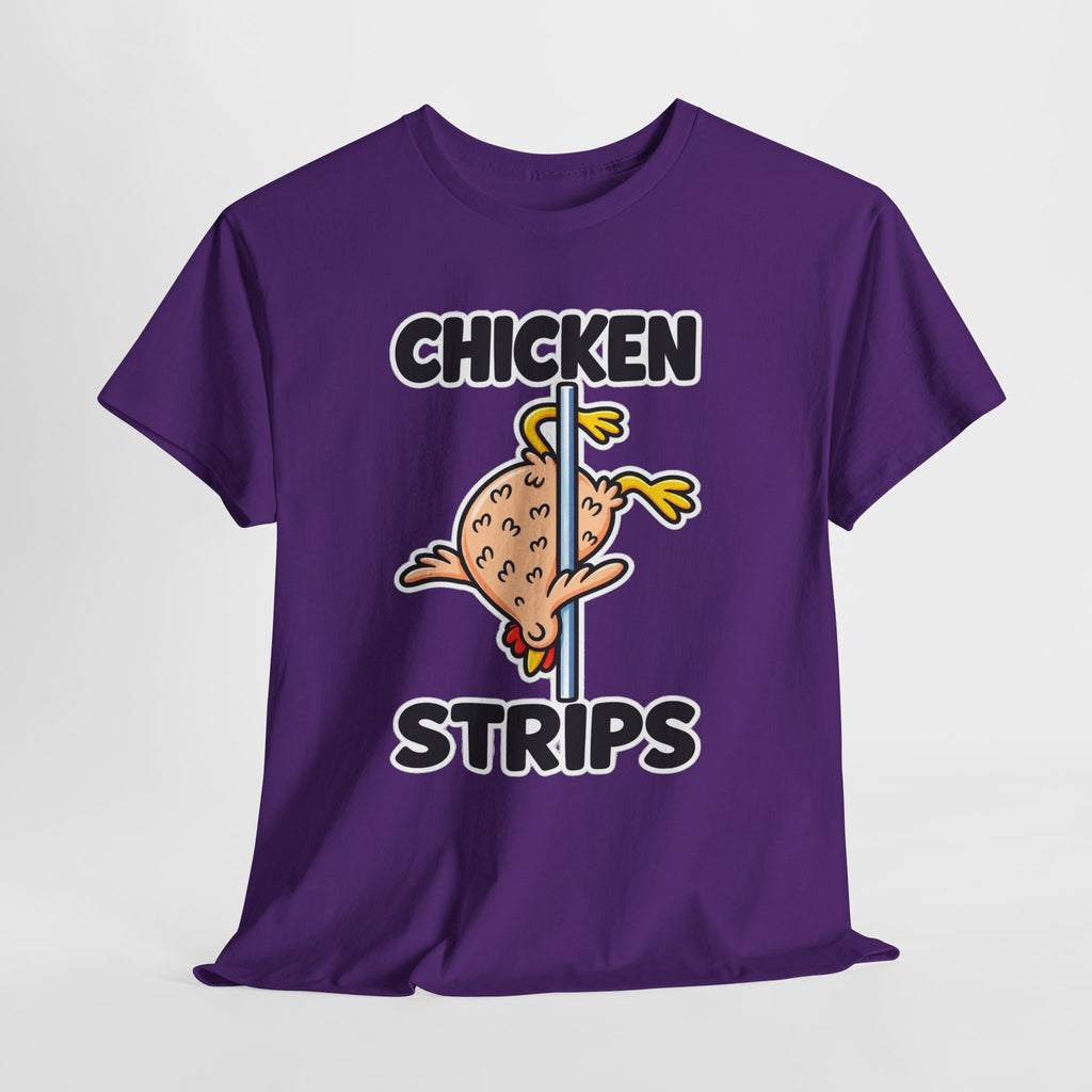 Chicken Strips T‑Shirt — Funny Pole Dance Chicken Graphic Tee