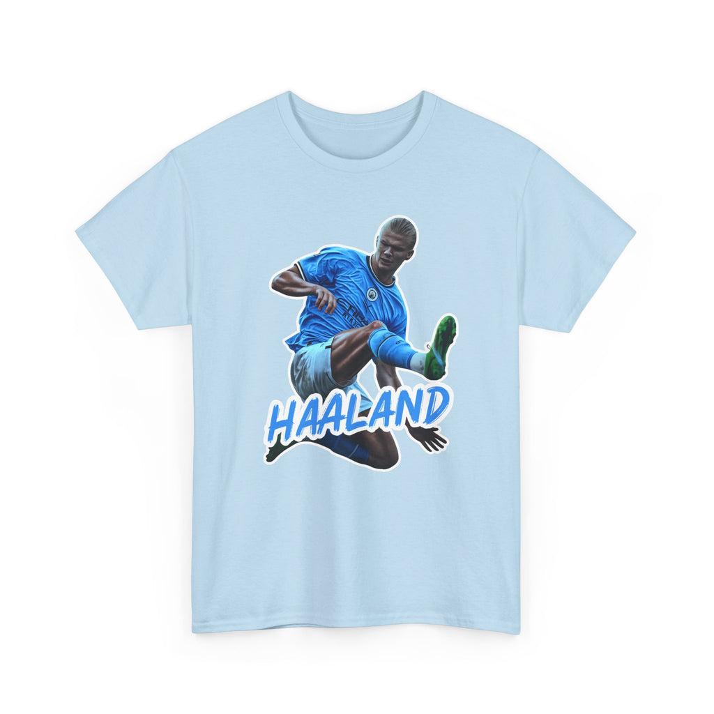 Erling Haaland Manchester City Soccer T‑Shirt – Dynamic Action Graphic Tee