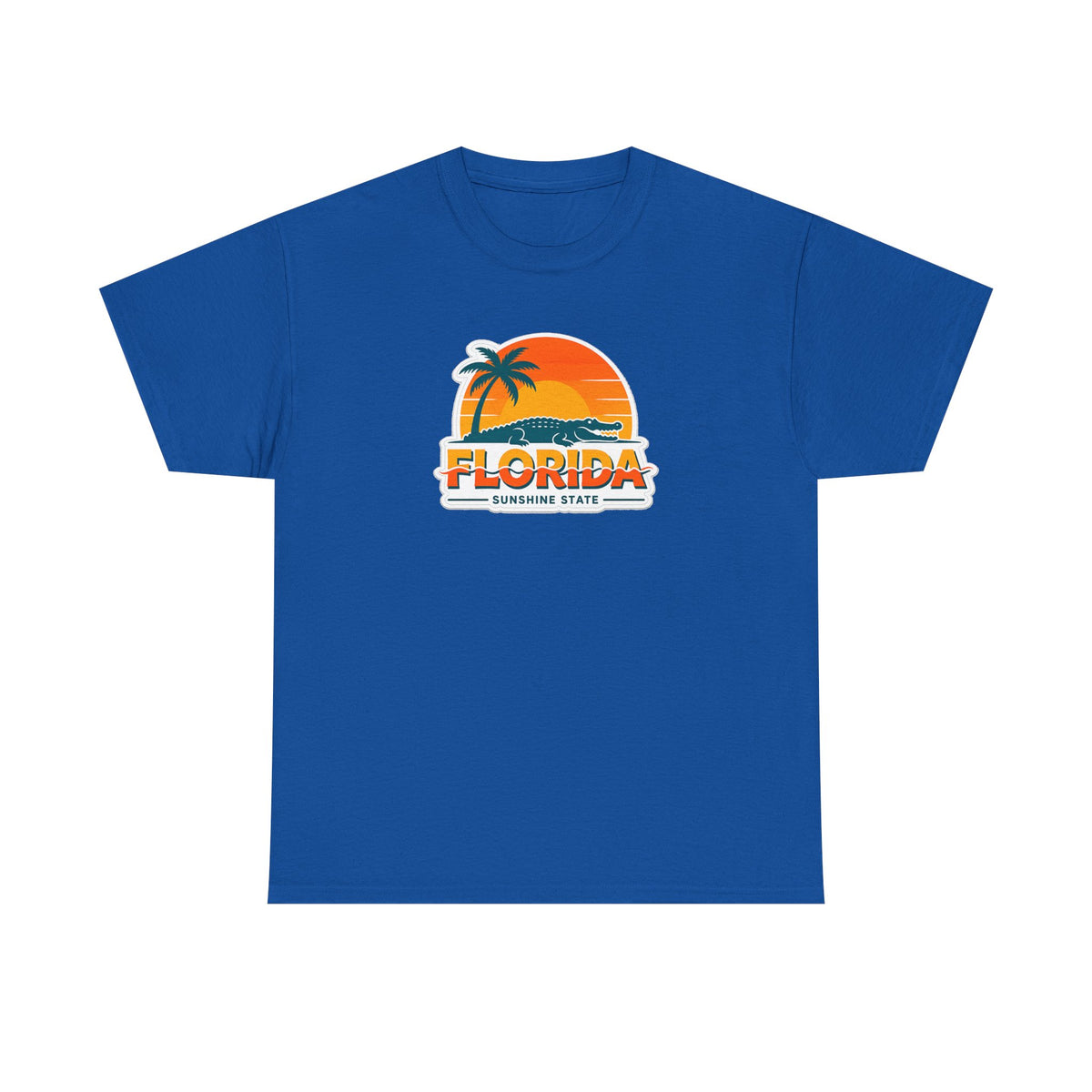 Florida Sunshine State T-Shirt — Retro Palm Sunset Graphic Tee