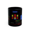 Knight Rider Kitt Dashboard Computer Console Black Mug — Futuristic Control Panel Design (11oz & 15oz)
