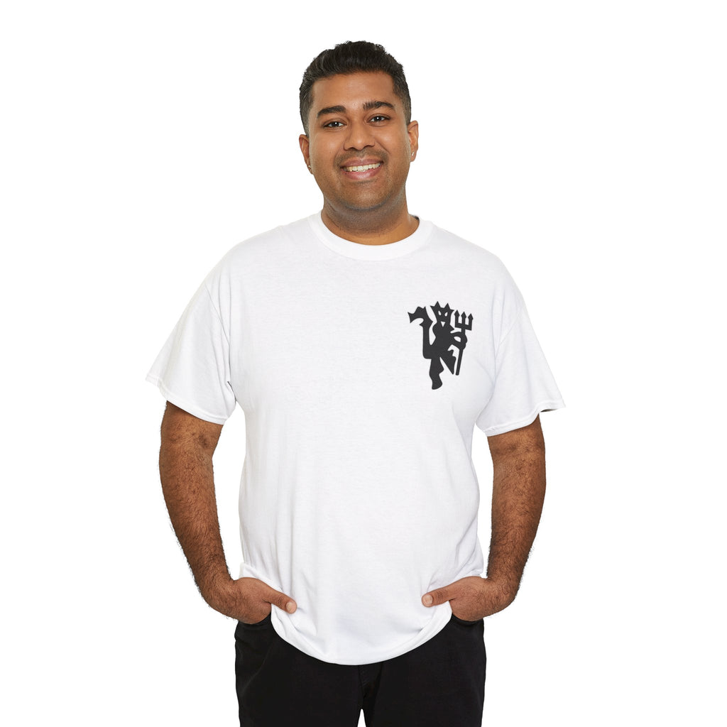Manchester United Devil Cotton T-Shirt – Retro Trident Football Crest Tee