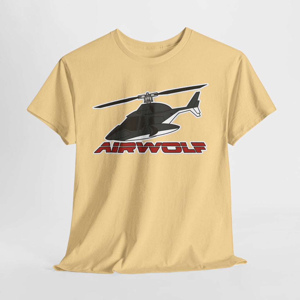Helicopter Airwolf Tee — Retro Airwolf Logo Graphic T‑Shirt