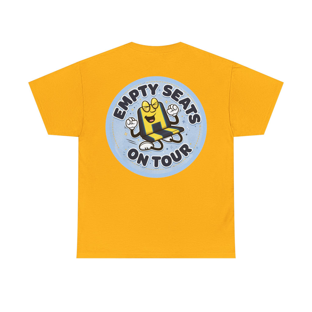 Manchester City T‑Shirt — "Empty Seats On Tour" Cartoon Seat Graphic Tee