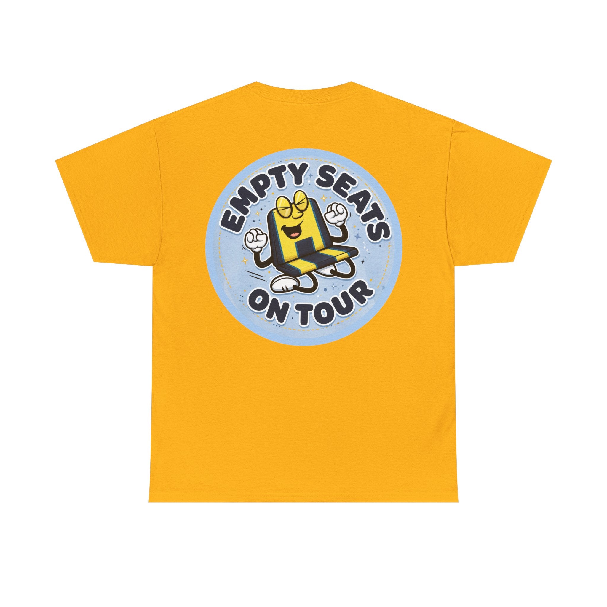 Manchester City T‑Shirt — "Empty Seats On Tour" Cartoon Seat Graphic Tee