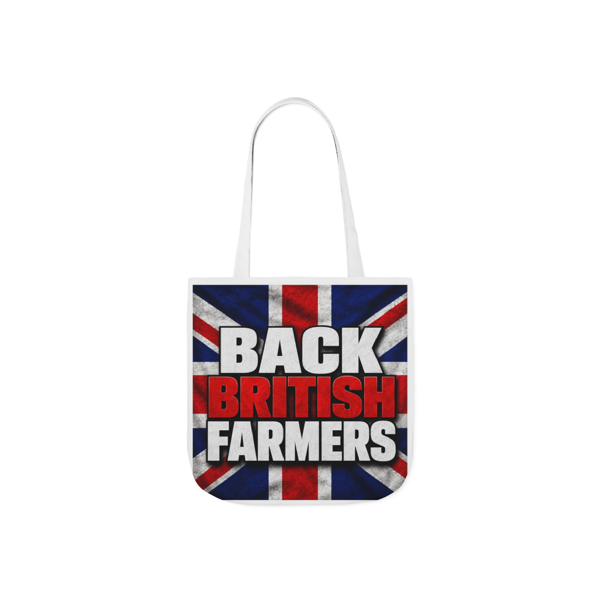Back British Farmers Canvas Tote Bag — Union Jack Farming Support Tote