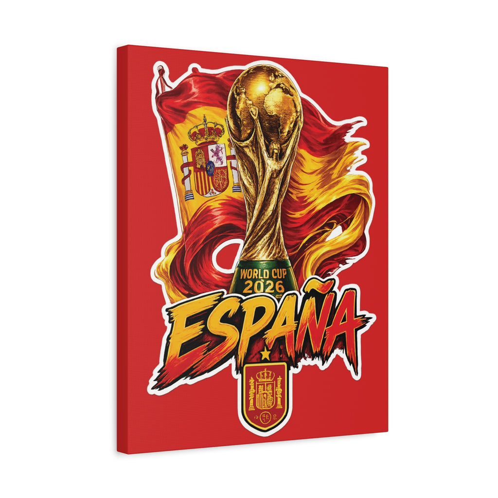 Spain World Cup 2026 Matte Canvas Art — España Trophy Wall Decor