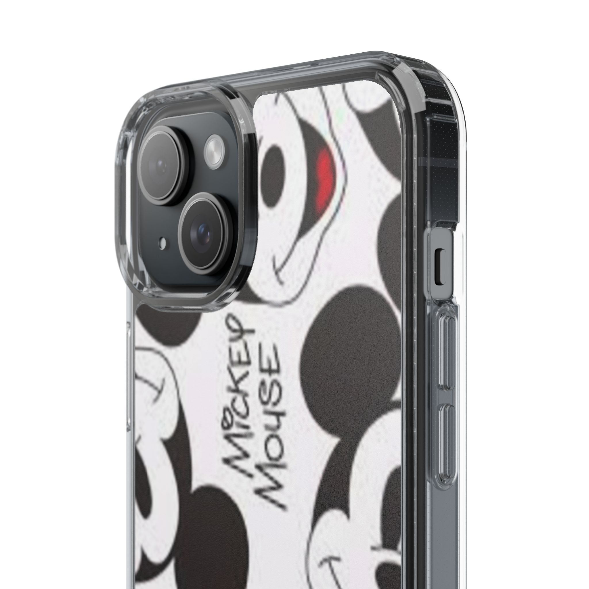 Mickey Mouse Clear Phone Case – Retro Cartoon Pattern Clear Case