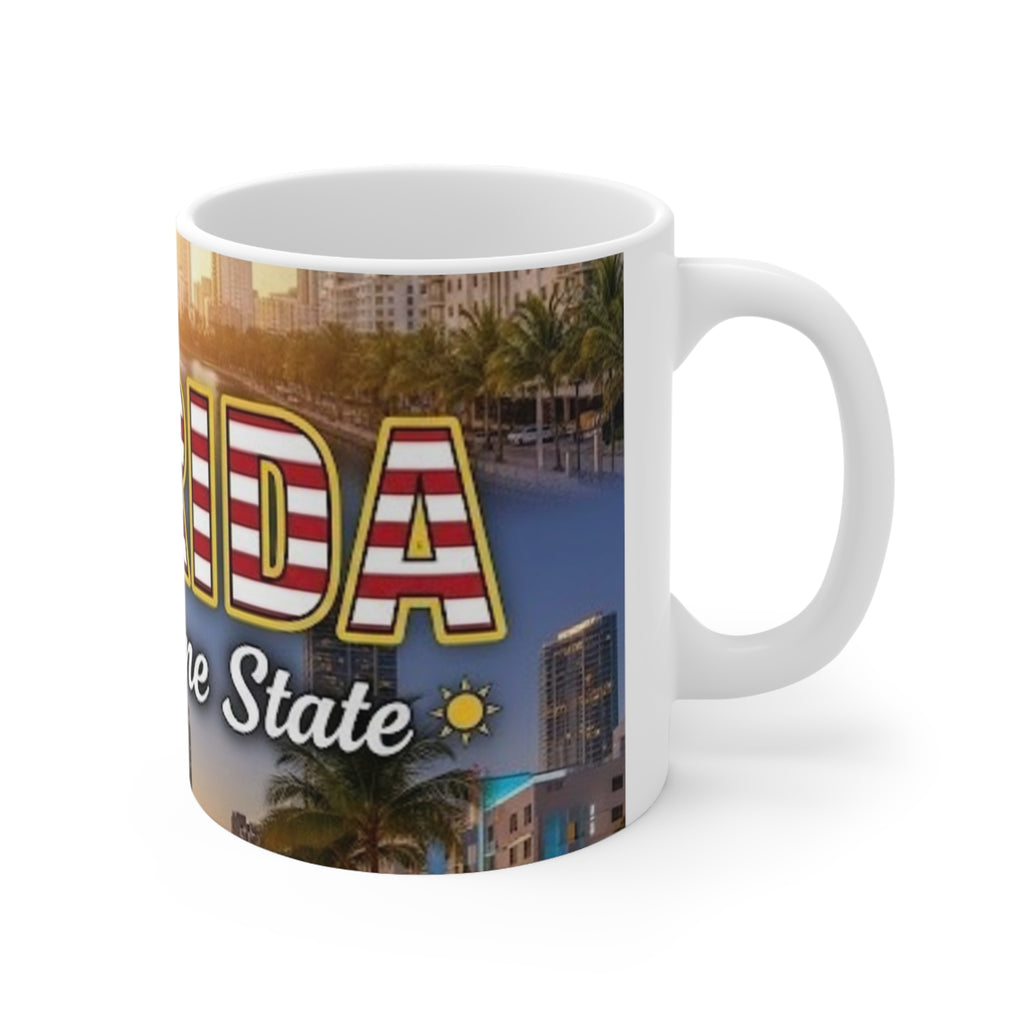 Florida Vintage Postcard Coffee Mug – The Sunshine State 11oz/15oz