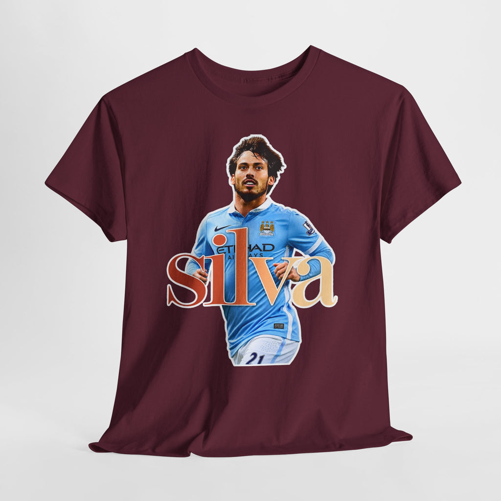 David Silva Manchester City Soccer Player Graphic Tee — Retro Football Fan Shirt