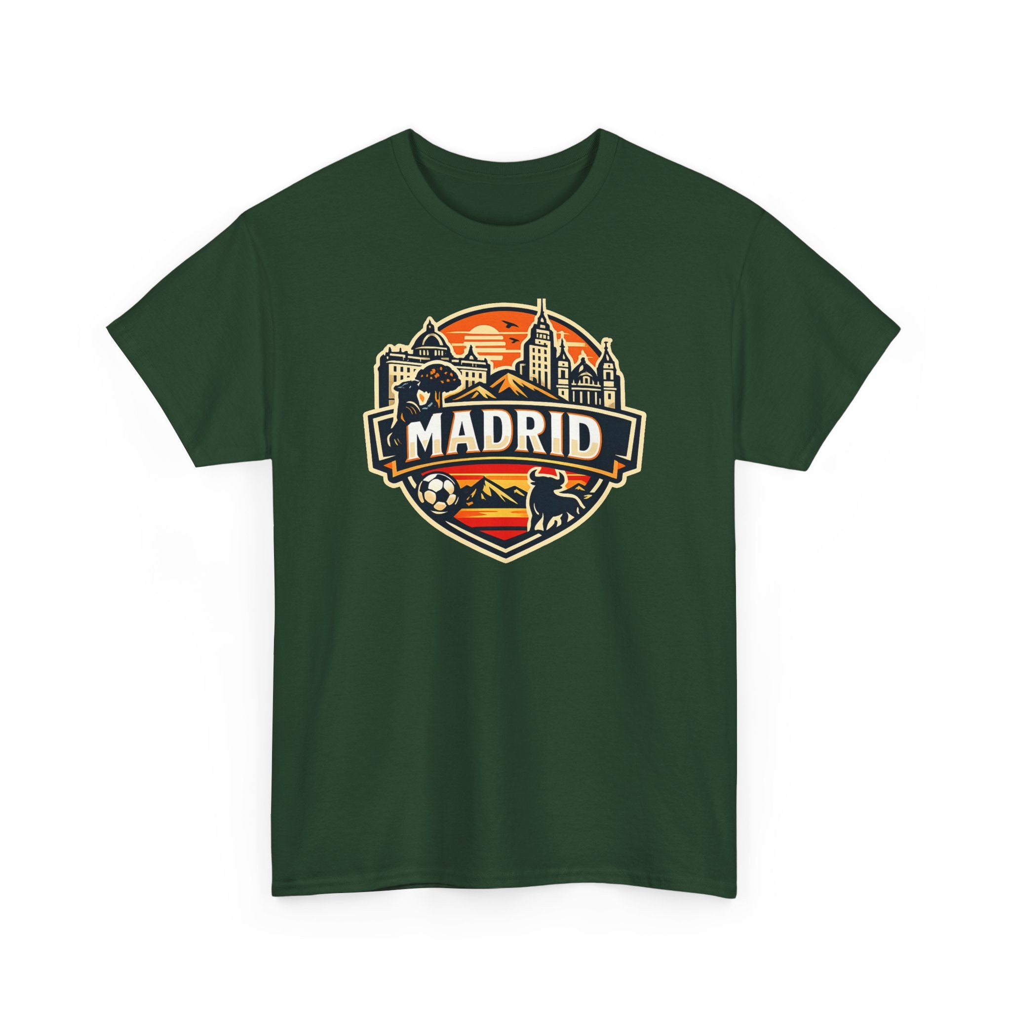 Madrid Skyline Soccer Crest T-Shirt