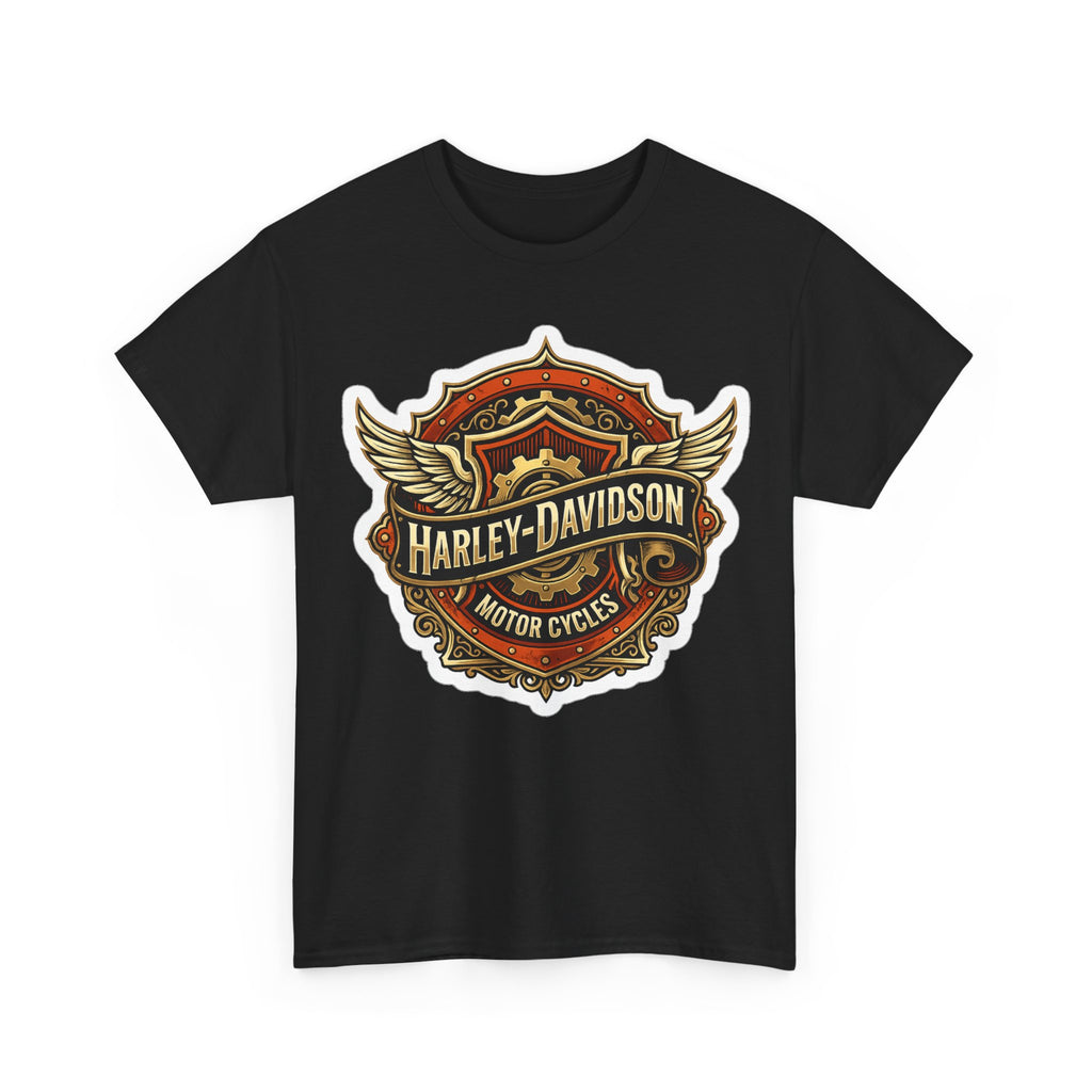 Harley-Davidson Flame Skull Inspired Cotton T-Shirt