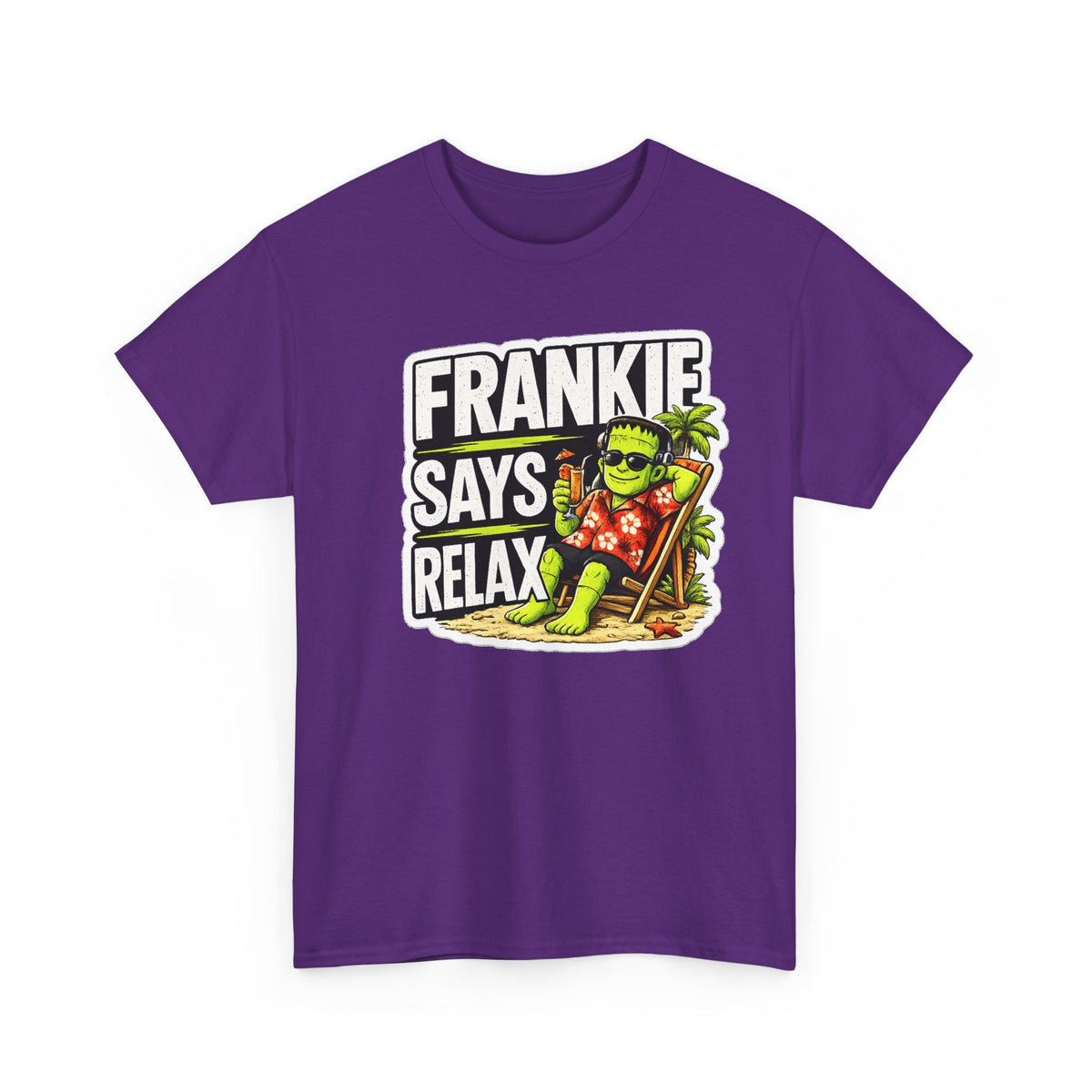 Frankie Says Relax Funny Graphic Cotton T-Shirt