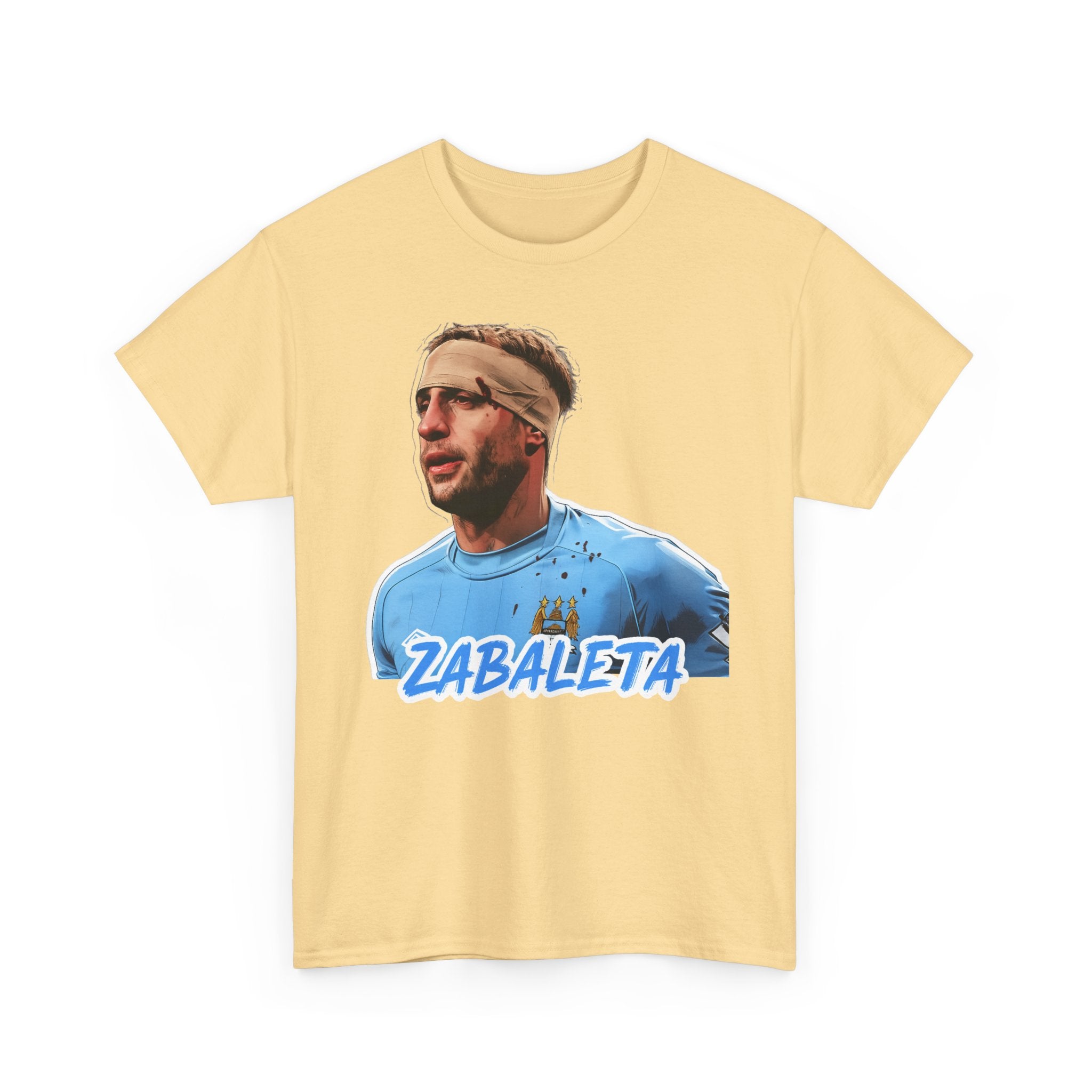 Zabaleta Manchester City Fan Tee — Retro Player Portrait Soccer T‑Shirt