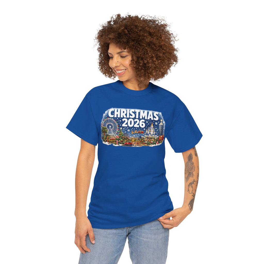 Christmas 2026 Holiday Tee — Festive Winter Village Graphic T-Shirt
